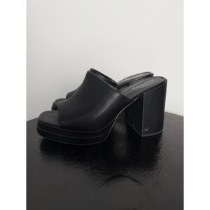 Sam‎ Edelman Shoes Ollyn Circus NY Black Platform Sandals Heels Size 8.5 Slip On